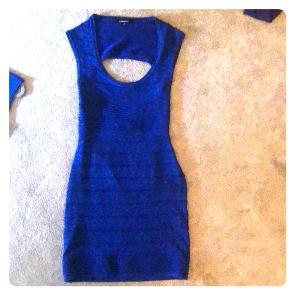Sexy blue party dress